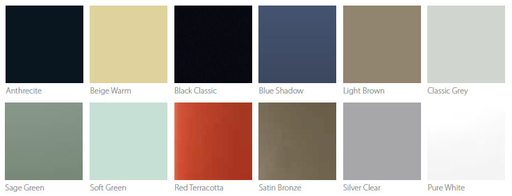 Matelac Satin Glass Colours